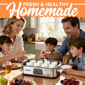 JoyMech Yogurt Maker heating base delivers even heat for consistent results.
