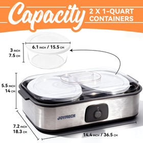 JoyMech yogurt maker kitchen aesthetic on modern counter.