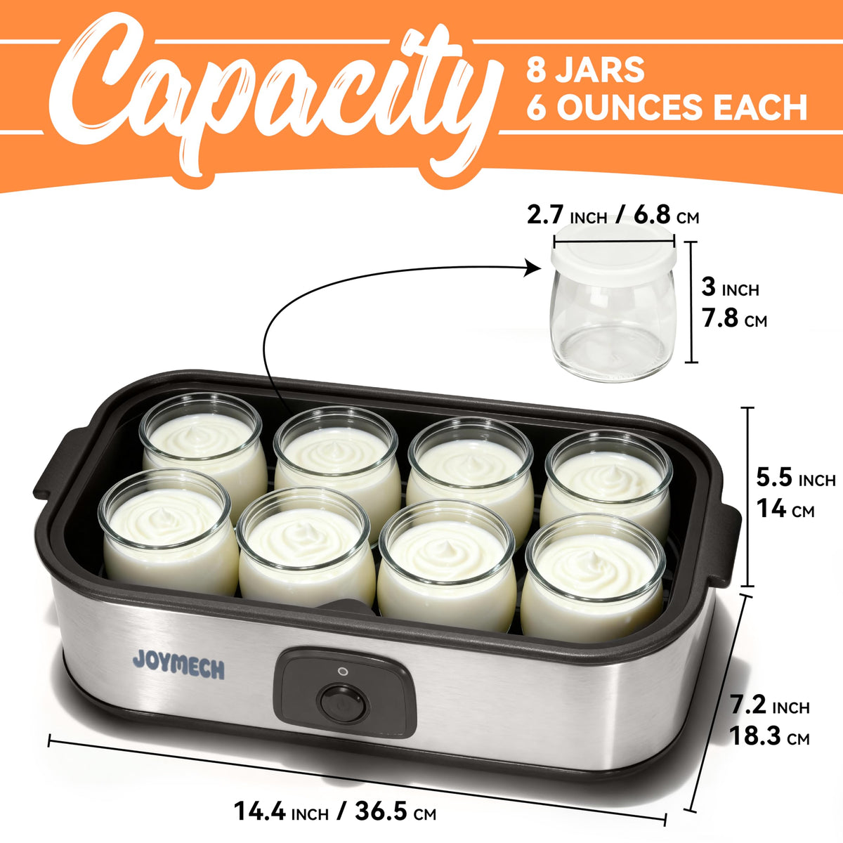 JoyMech easy storage keeps jars ready for batch prep in pantry.