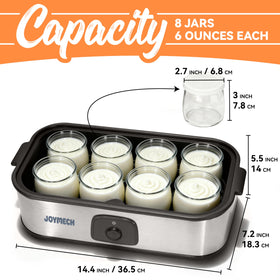 JoyMech easy storage keeps jars ready for batch prep in pantry.