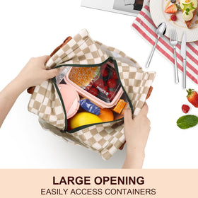 Joymee lunch bag open-top view for easy packing and retrieval