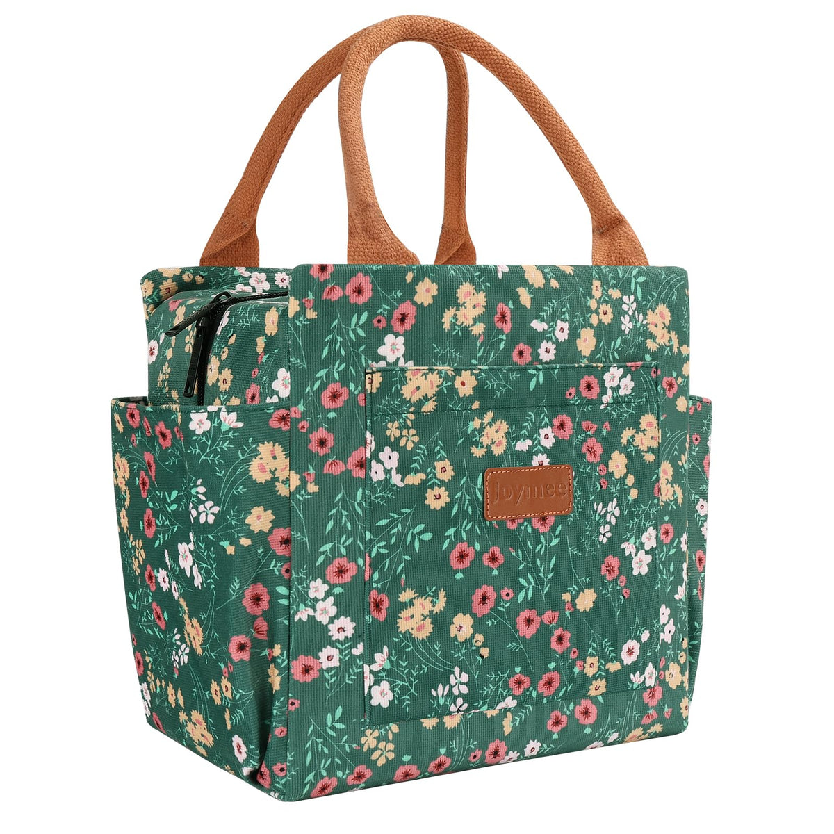 Joymee lunch bag with corduroy multicolor pattern for stylish daily meals