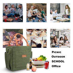 Joymee in-use image of a picnic setup with the lunch bag