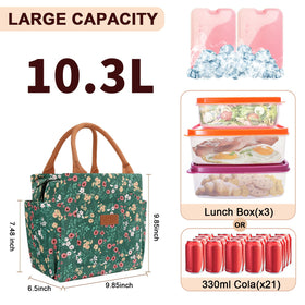 Joymee large-capacity main compartment fits bento boxes, snacks, and drinks