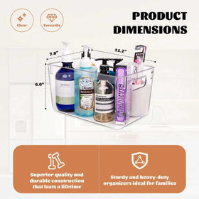 Joymeezo clear bin fridge organizer keeps beverages visible and accessible.