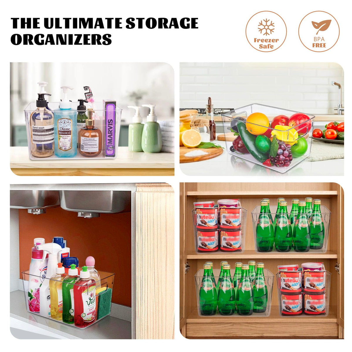 Joymeezo clear bin garage tools simplifies tool storage.