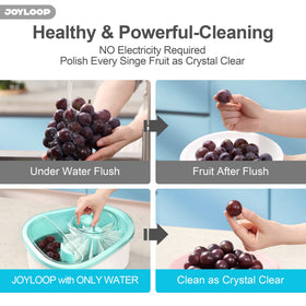 JOYMOOP JOYLOOP dual-use colander and serving bowl.