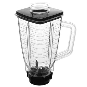 Joyparts 5-Cup square jar with lid for Oster blenders, ideal for quick replacements.