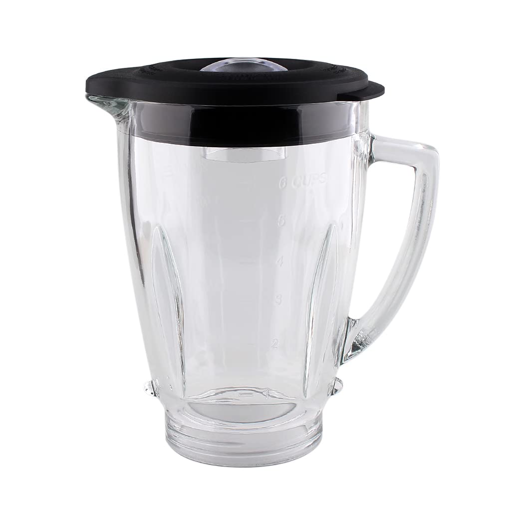 Joyparts glass jar with lid for Oster Pro 1200, replacement ready