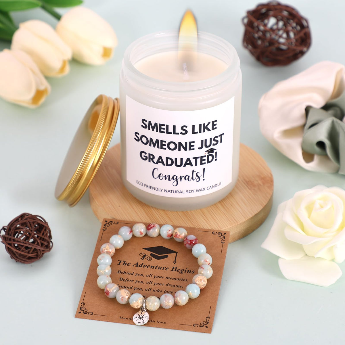 Joyseller graduation box towel bear adds a cute, comforting touch to dorm life