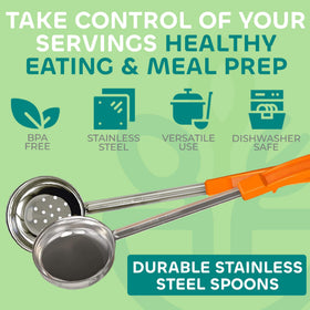 JoyServe 4oz solid spoon portion for balanced family servings.