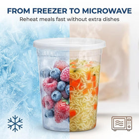 JoyServe single-serve 8oz containers ideal for portion control