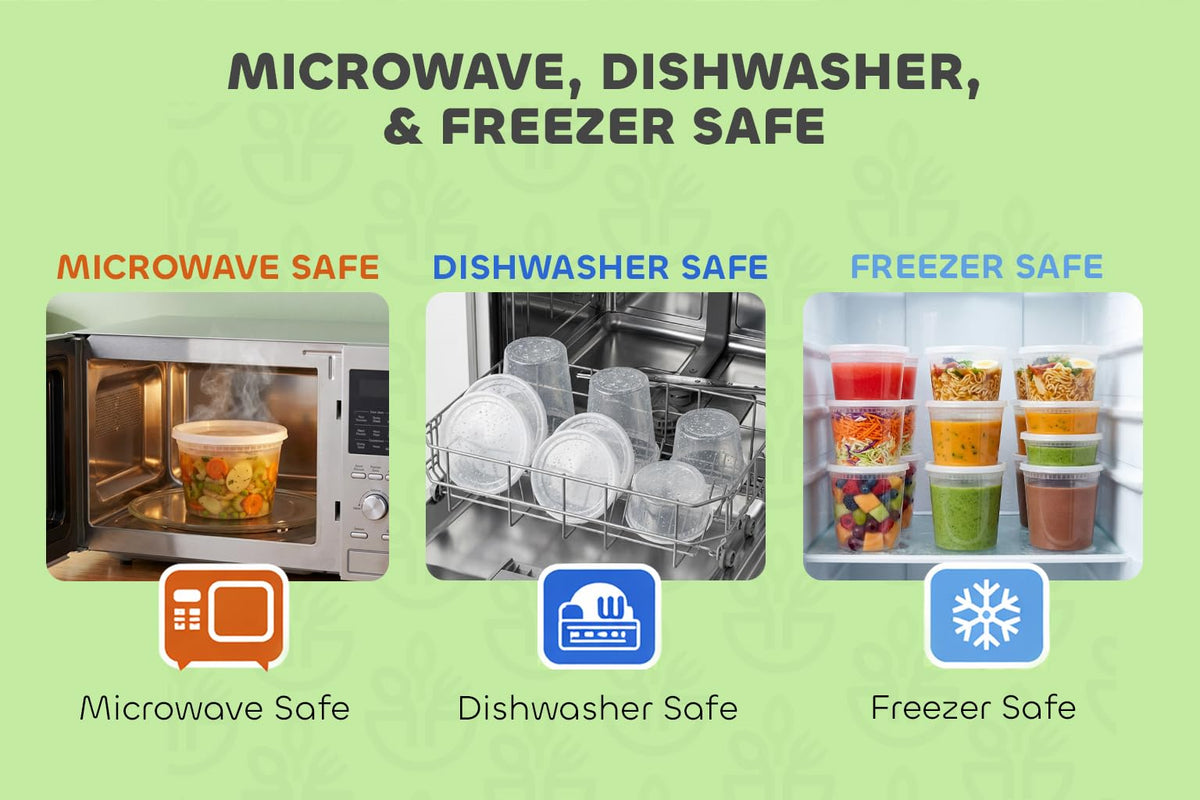 JoyServe stackable deli containers saving cabinet space