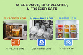 JoyServe stackable deli containers saving cabinet space