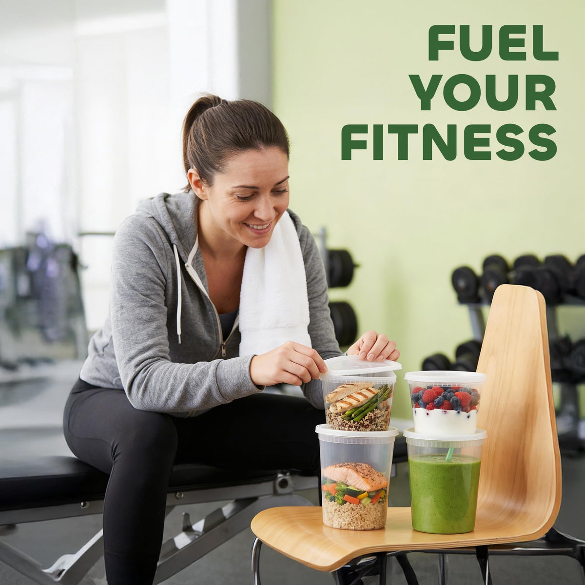 JoyServe takeout containers for catering and home use with clear visibility.