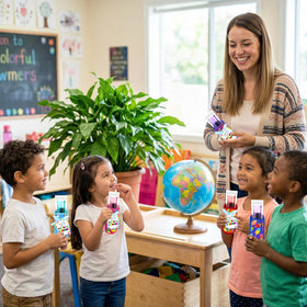 Jpfezry classroom party goody bag idea with sleeves and cards.
