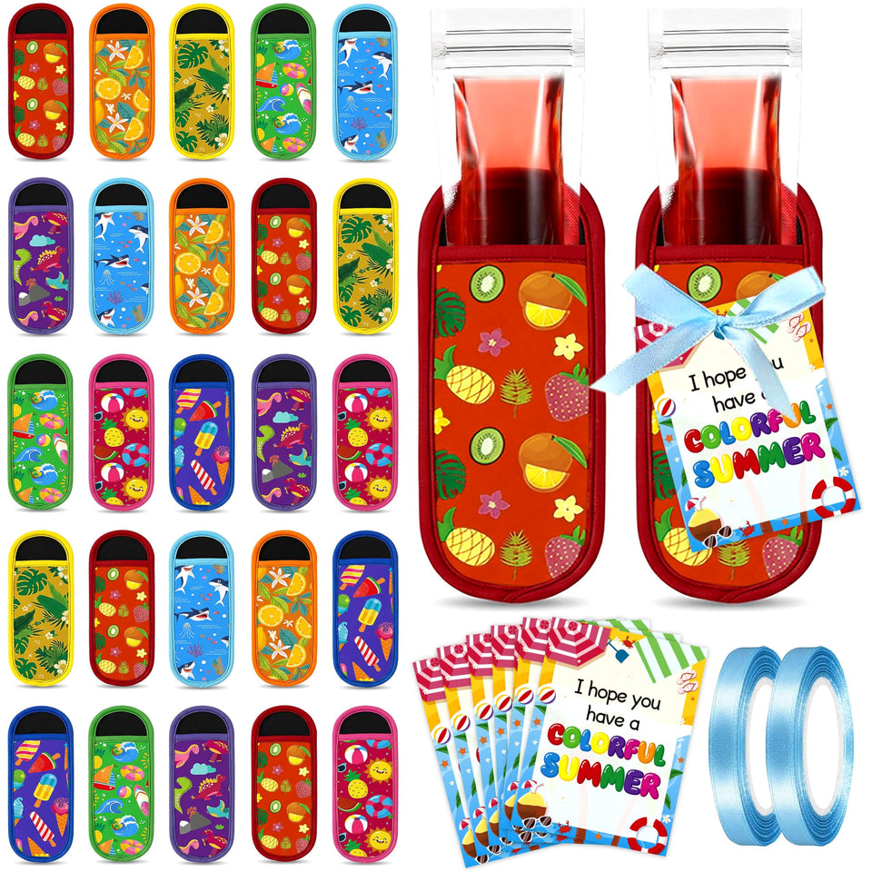 Jpfezry ice pop sleeves collection shows eight designs for colorful summer gifts.