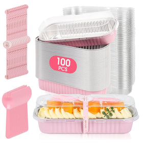 JPPSUJJ mini cake pans with lids for single servings and easy portioning.
