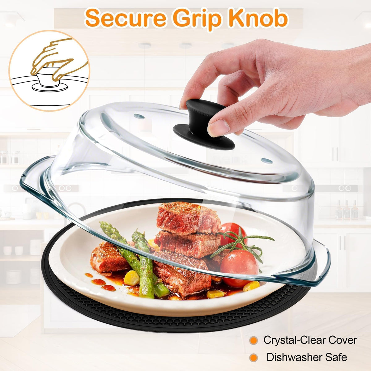 JPPSUJJ bacon grease protection helps keep microwaves cleaner