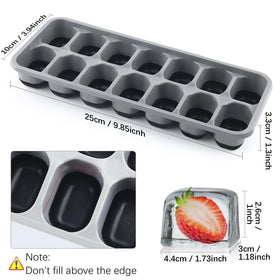 Jrisbo BPA-free silicone for safe, versatile ice tray use.