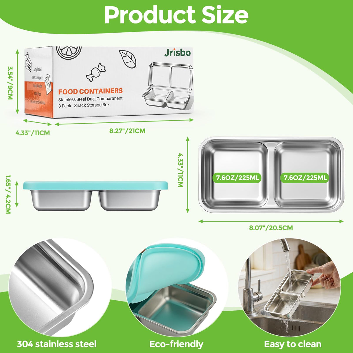 Jrisbo versatile snack box for travel, camping, and everyday use