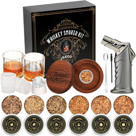 JRKOO whiskey smoker kit with torch for home bartending