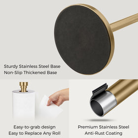 JRZOO freestanding paper towel stand sits securely on any countertop.