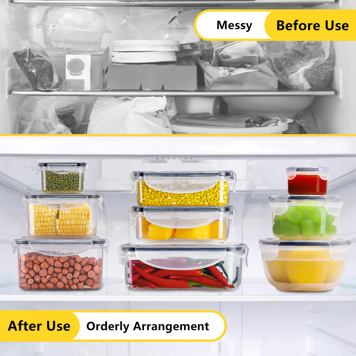 JSCARES included labels and marker for quick meal labeling.