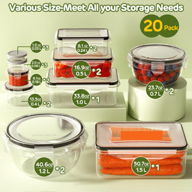 JSCARES rectangular 33.8 oz container ideal for portioned meals