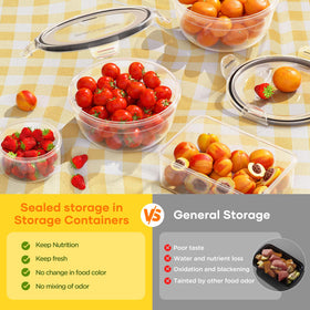 JSCARES round 23-oz containers perfect for snacks and lunches