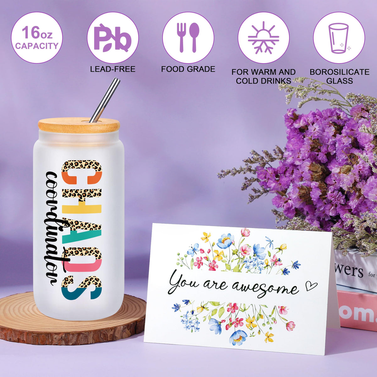 JSENGIFT Chaos Coordinator lavender candle creates a cozy workspace