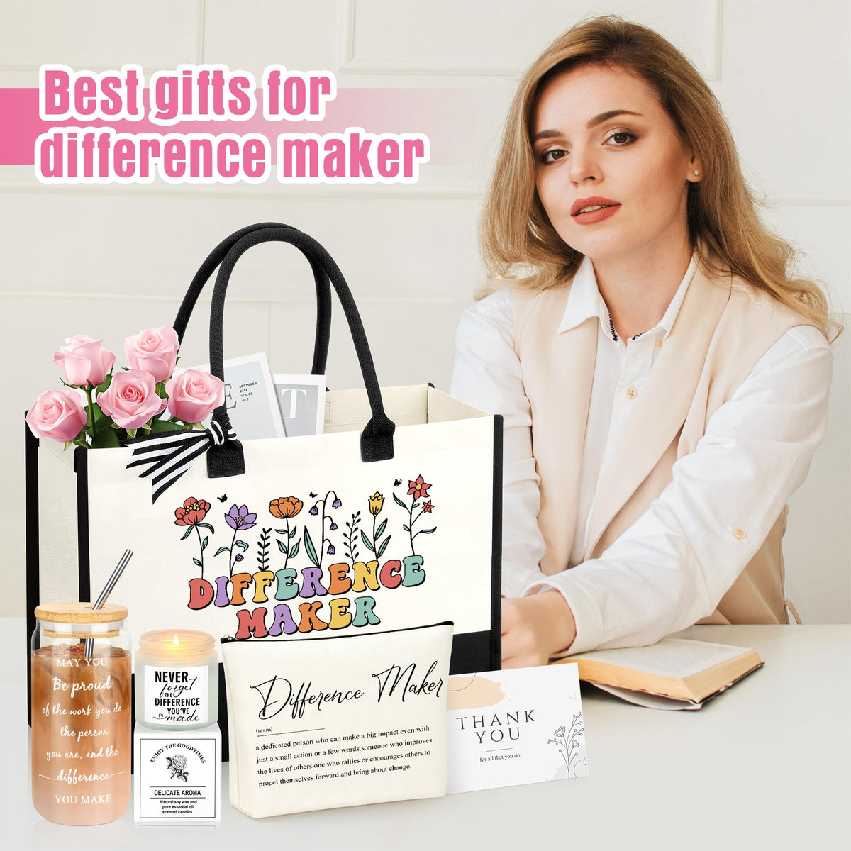 JSENGIFT Difference Maker gift-basket presentation for celebrations and appreciation.