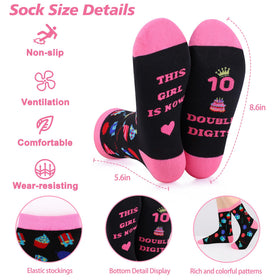 JSENGIFT pure cotton socks with playful patterns for comfy wear.