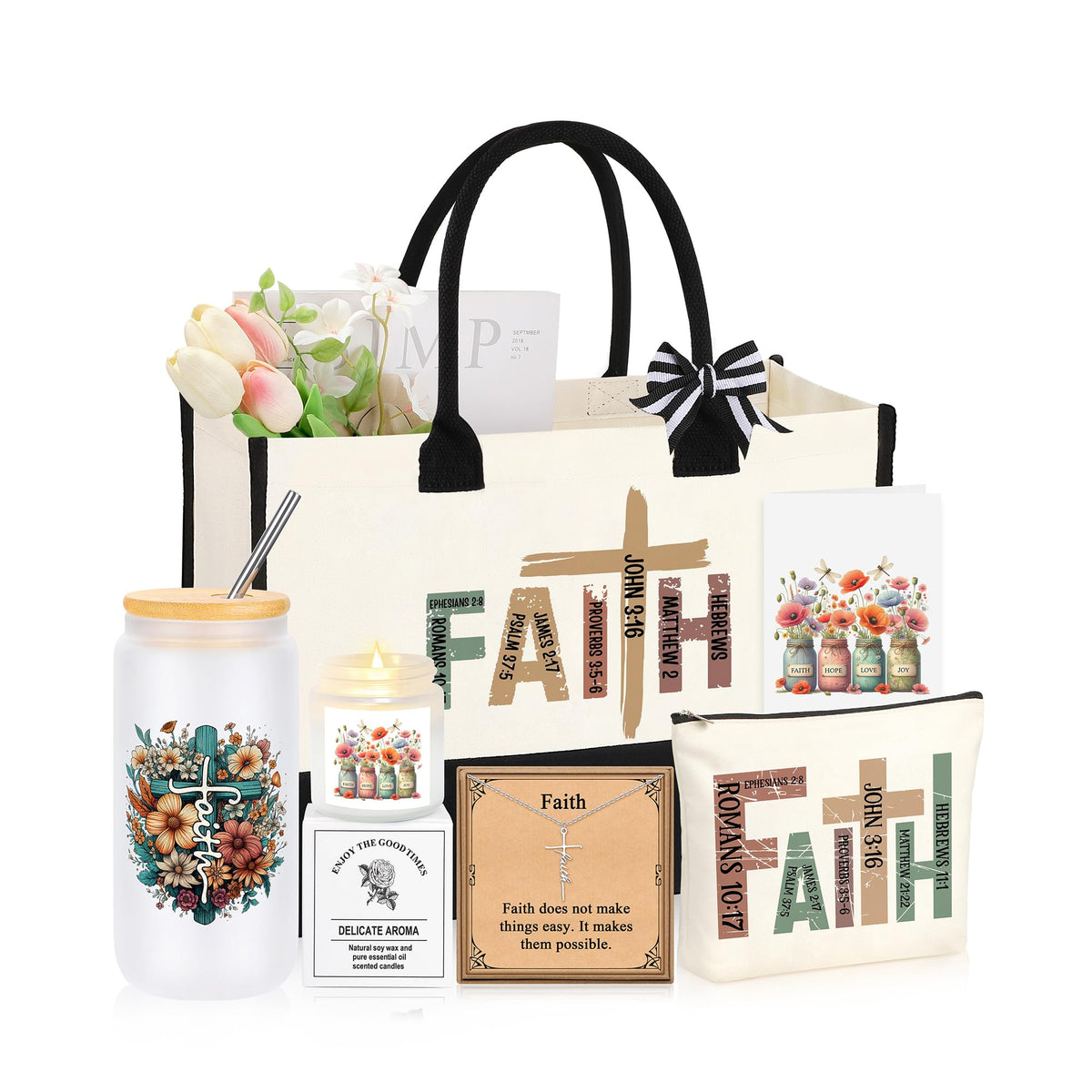 JSENGIFT tote bag for Christian gifts, stylish and practical for daily use.