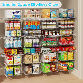 Jsskeeim durable-coated-steel-wire construction supports heavy pantry items.