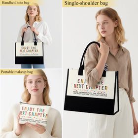 JSTUMB canvas tote bag is durable and easy to carry