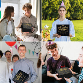 JTAMOHI elegant gift card box enhances heartfelt birthday messages.