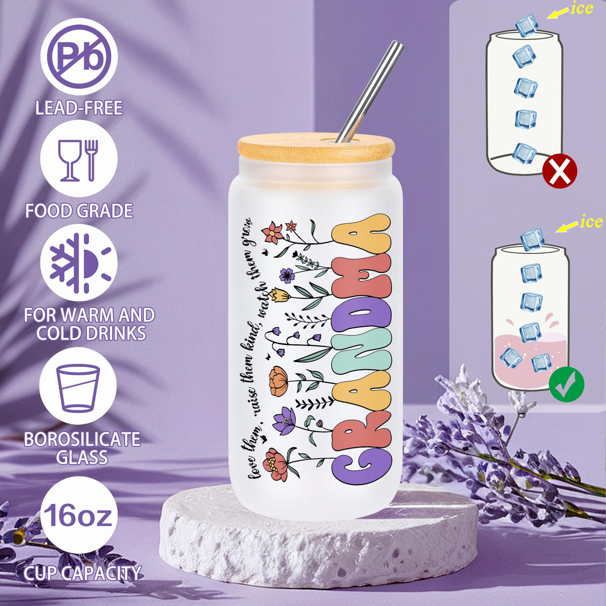 JTENGTOP lavender-scented candle to help unwind after a long day.
