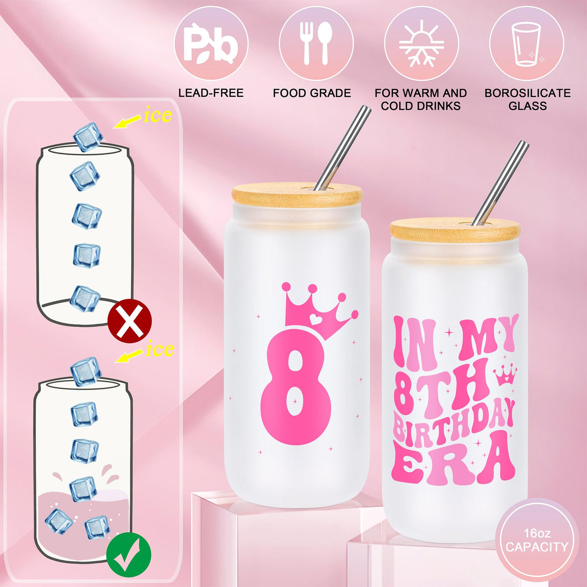 JTENGTOP birthday era makeup bag keeps cosmetics organized for celebrations