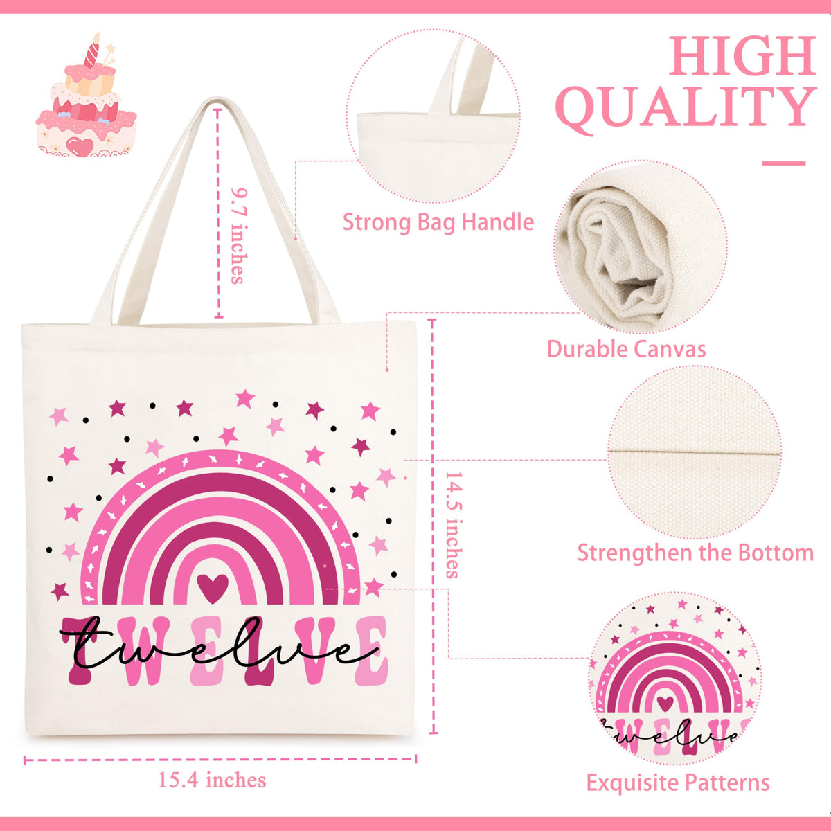 JTENGTOP birthday era makeup bag image for easy organization