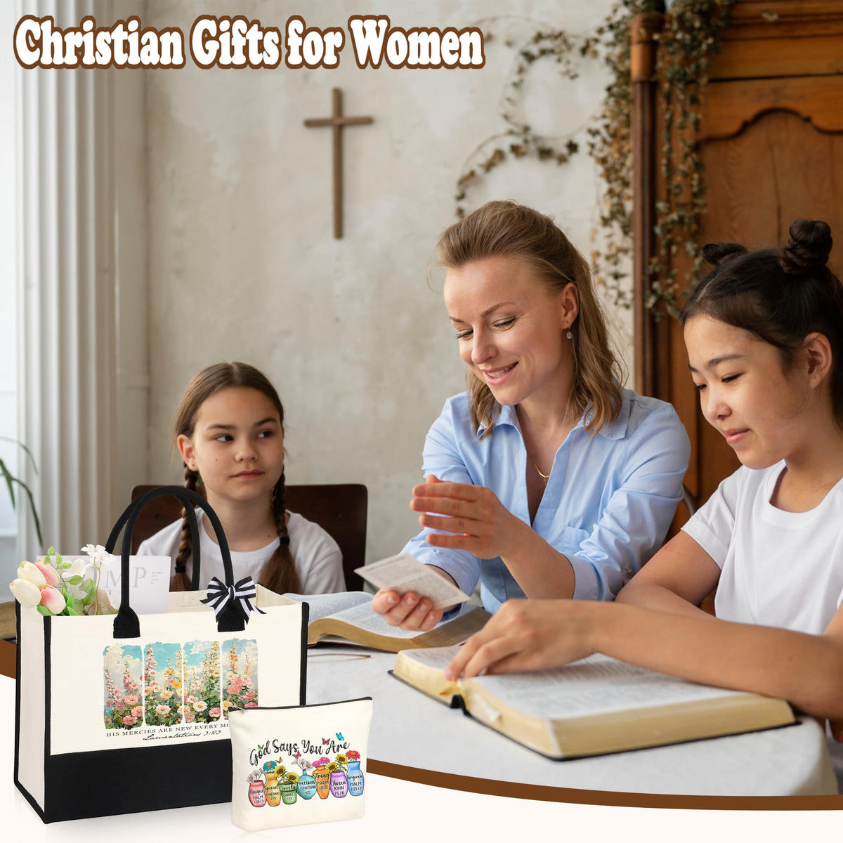 JTENGTOP six-piece gift basket delivering a coordinated, faith-inspired gifting experience.
