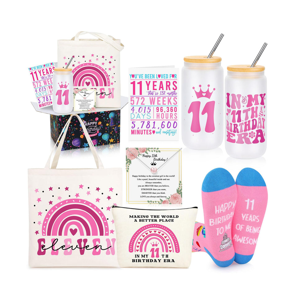 JTENGTOP gift set displayed as a cohesive six-piece bundle for an 11th birthday.