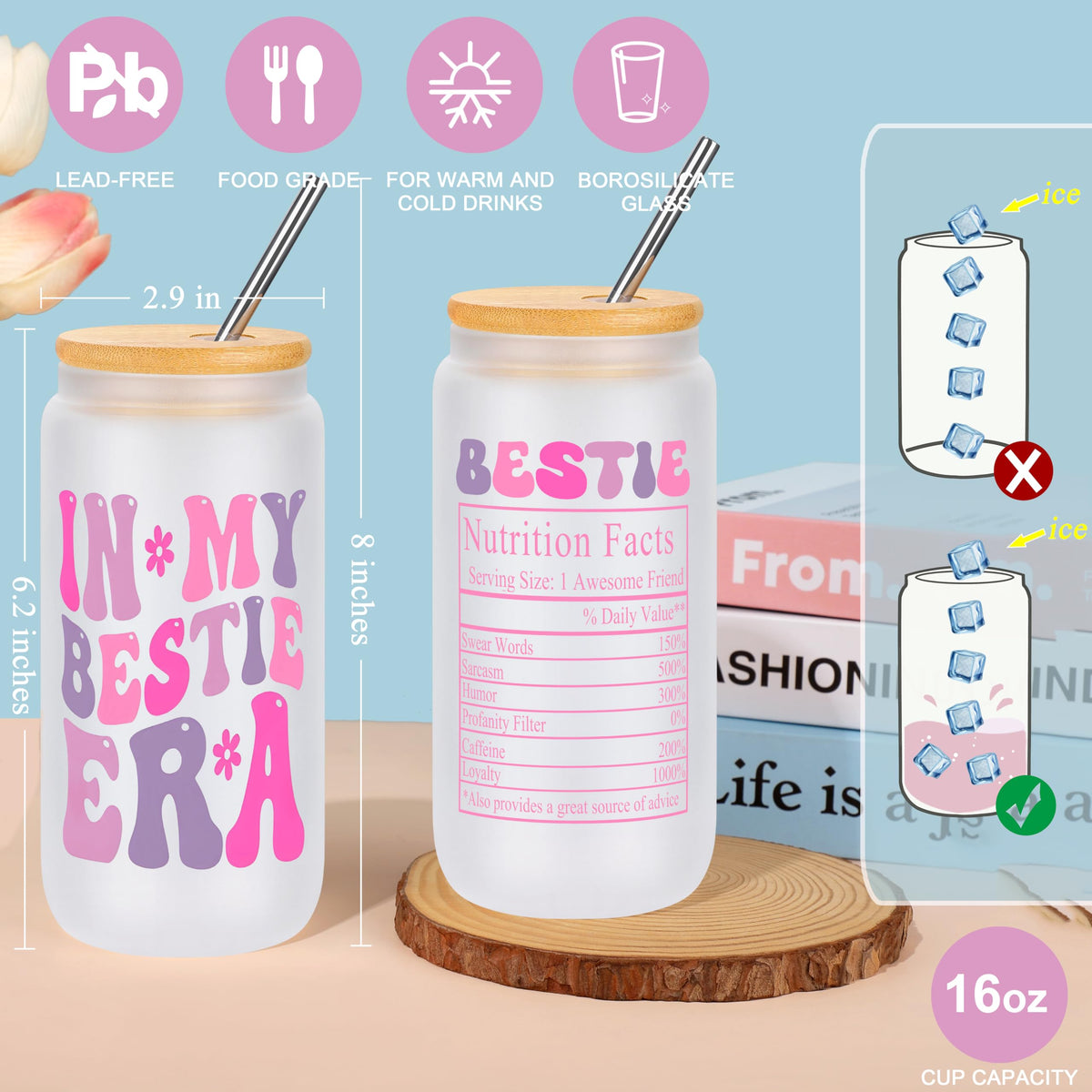 JTENGTOP bestie last nerve sticker lavender glim adds playful charm.