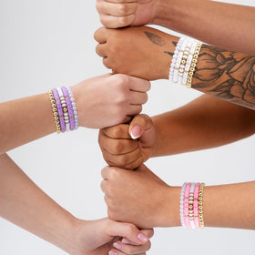 JTEWB clay beaded bracelets with gold plating, lightweight and durable.