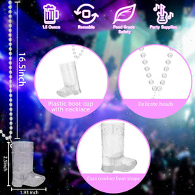 JTWKING necklace-included shot glasses gleam at bachelorette and birthday parties