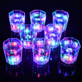 JTWKING LED flashing shot glasses illuminate celebrations with dynamic color flashes.