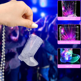 JTWKING light-up western shot glass showcases boot design for celebrations