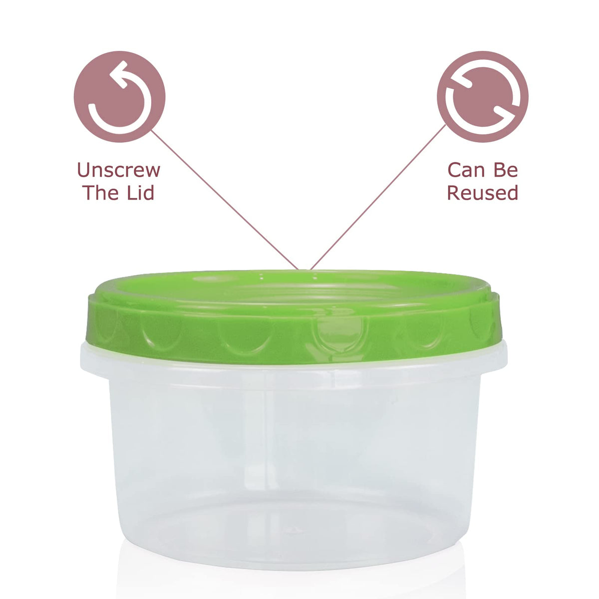 Jucaifu leakproof 8oz containers prevent spills during transport.