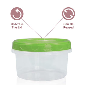 Jucaifu leakproof 8oz containers prevent spills during transport.
