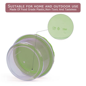 Jucaifu stackable 8oz jars simplify pantry and fridge organization.